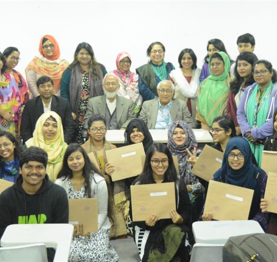 VAB’s English Conversation Program between Rural and Urban Students: Student Volunteers of University of Asia Pacific Awarded Certificate